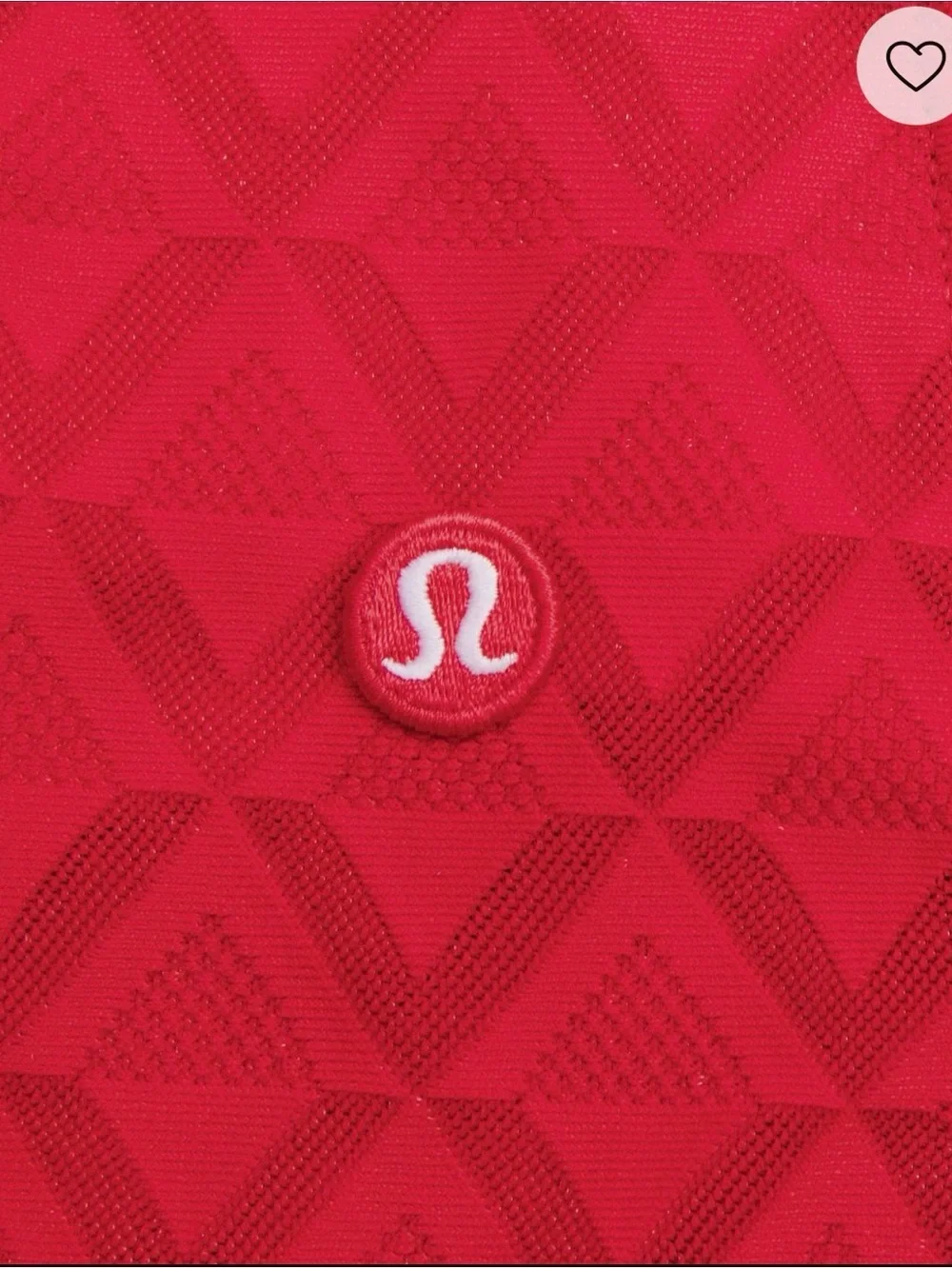 lululemon athletica Women's texture mesh Red tennis skirt